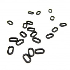Matt Black Solid Oval Ring 4.5mm Matt Black Solid Oval Ring 4.5mm